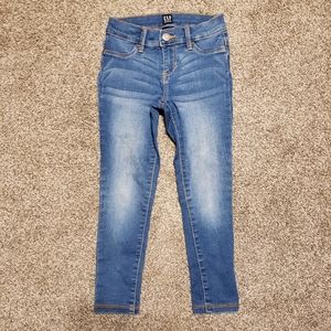 Gap Kids girls stretchy blue denim skinny jeans size 6 in great condition